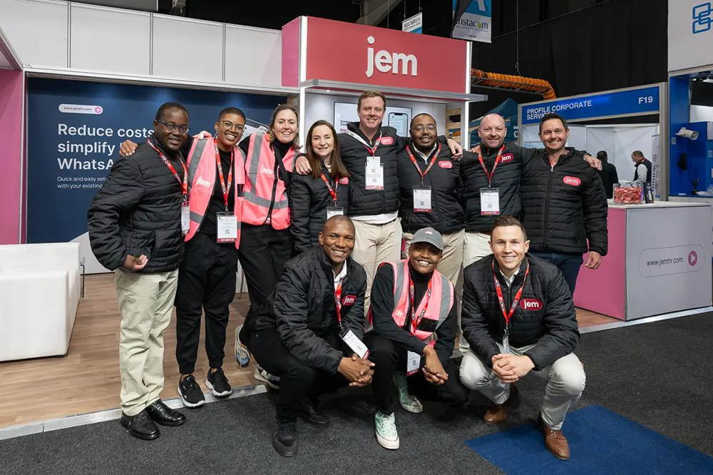 Jem team at a conference